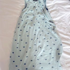 Woolino 18-36 months sleep sack - crowns pattern - four seasons basic
